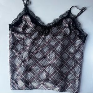 Victoria Secret silk plaid sleepwear